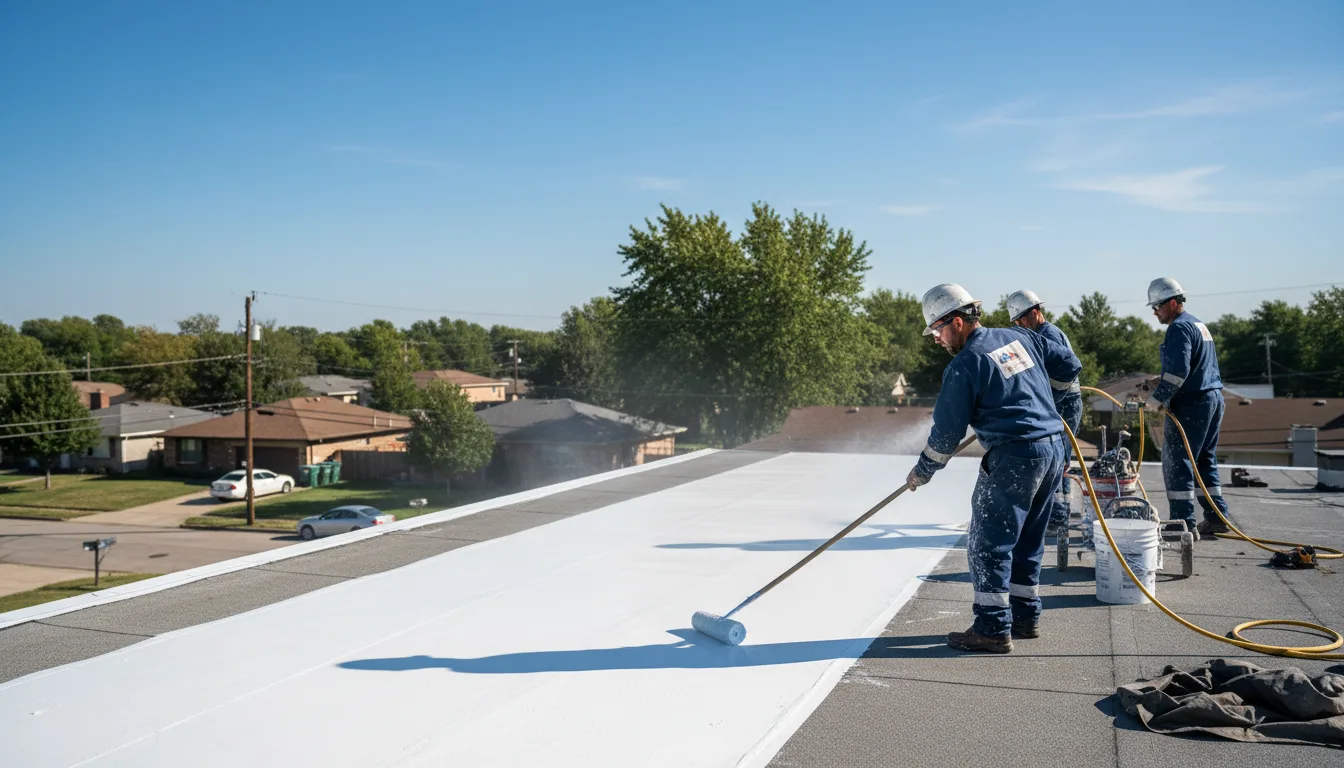 Commercial roof coating in Bradford, NH near me